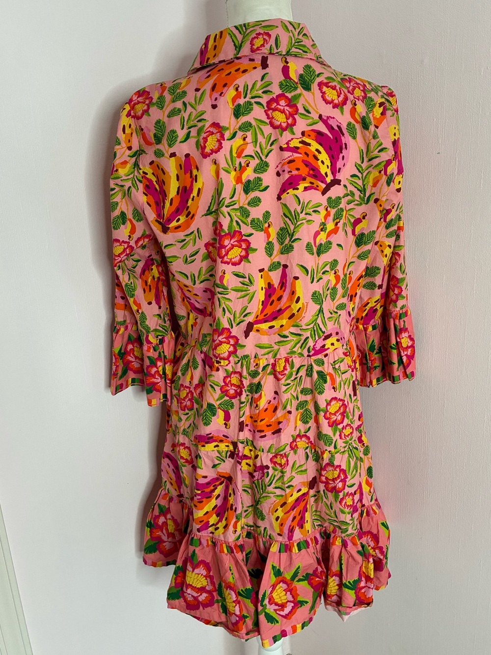 Farm Rio Painted Bananas Mini Dress - Picture 5 of 15